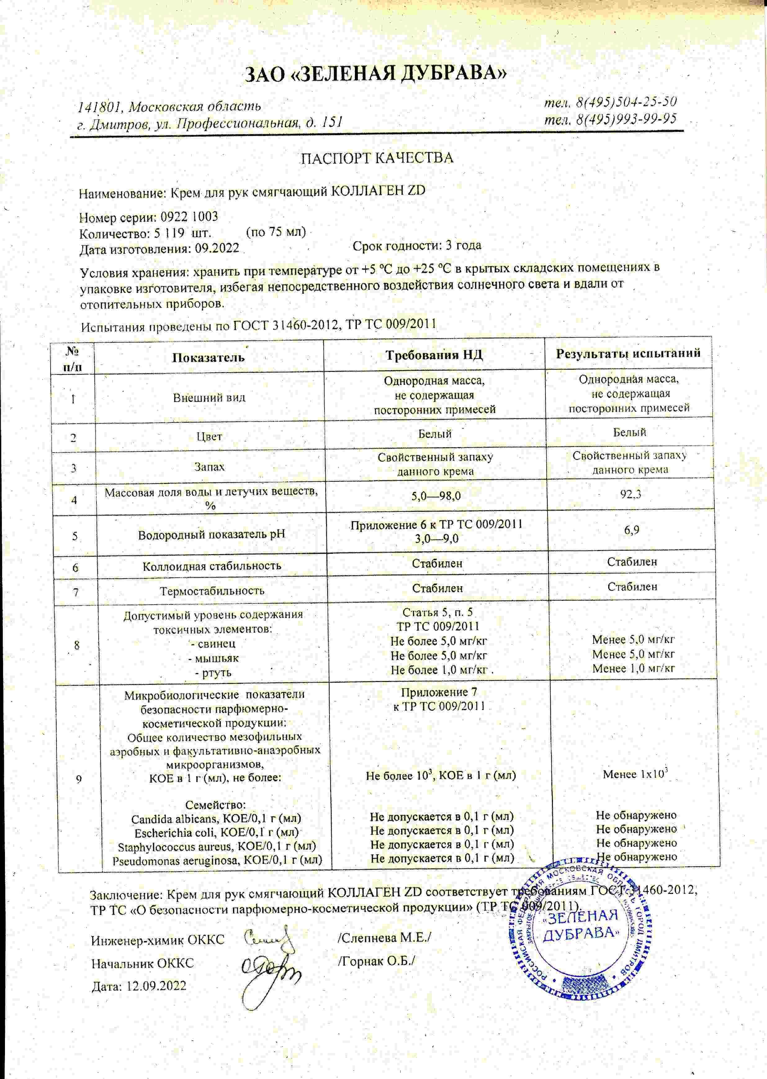Паспорт №092022